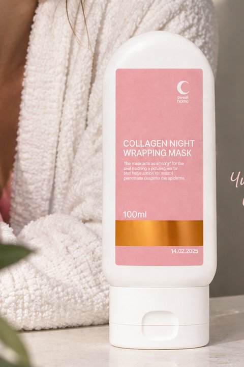 Тюбик Sweet Home Collagen Night Wrapping Mask, 100 мл